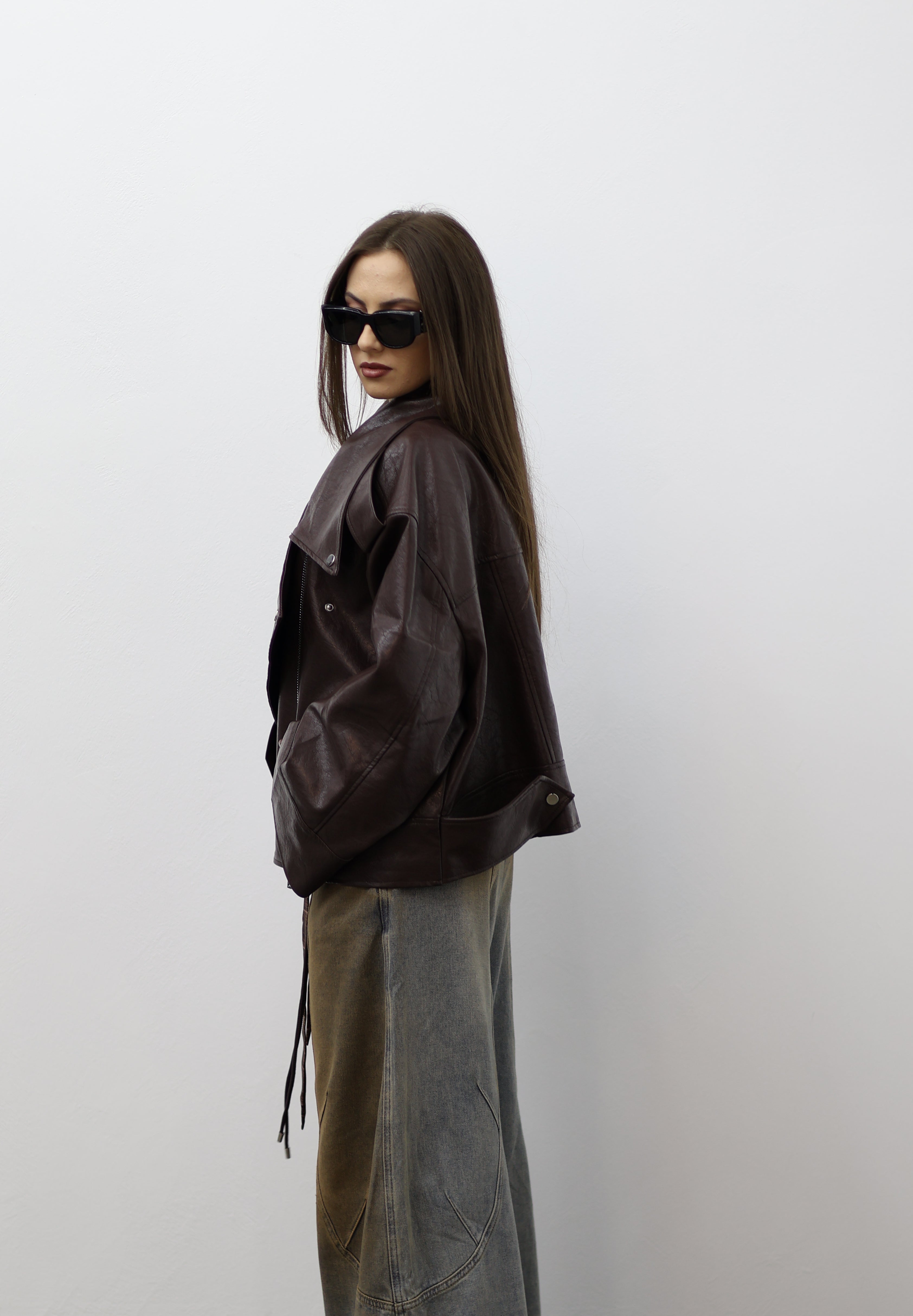 Giacca Over Brown