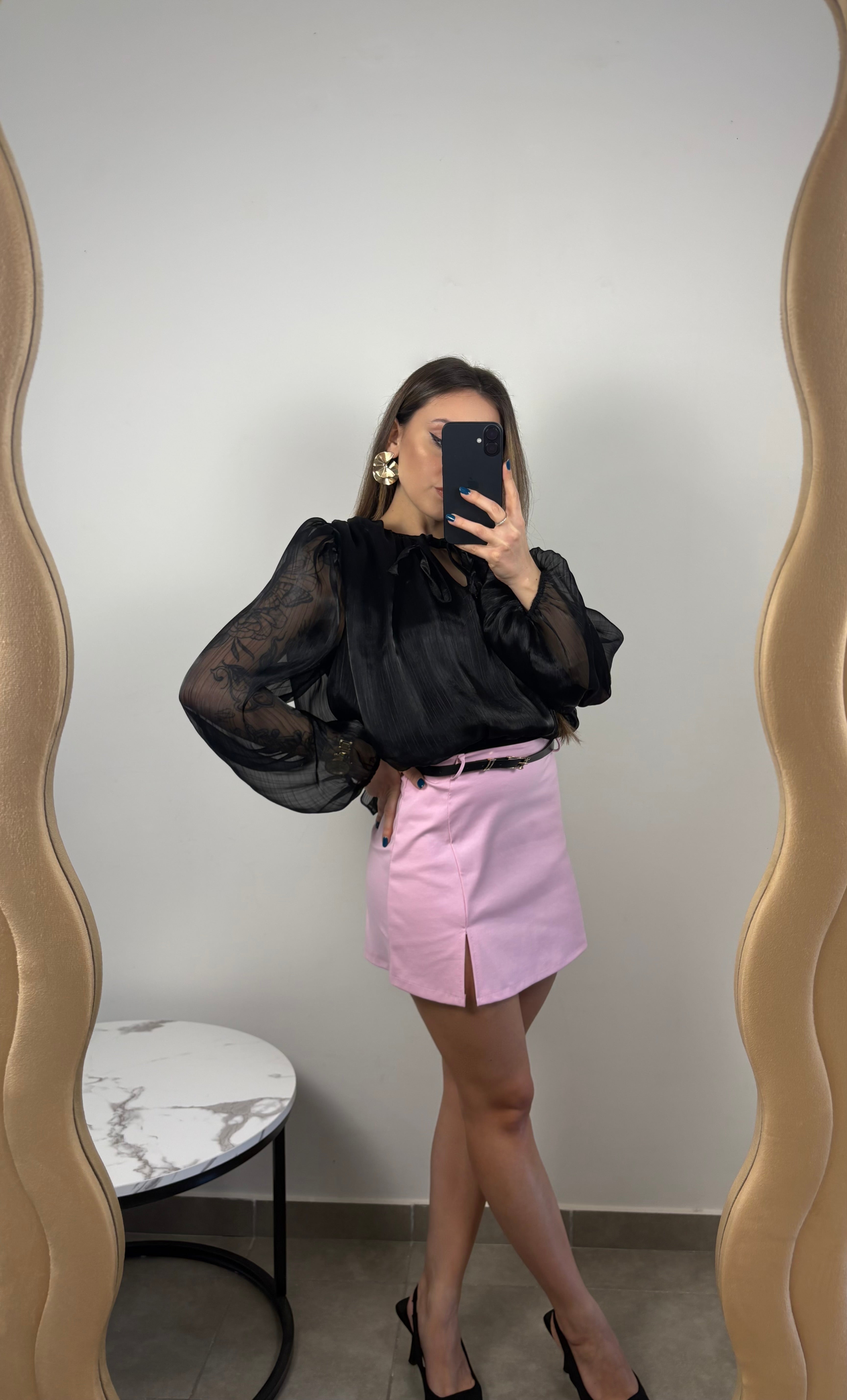 •Camicia Blush Elegance•