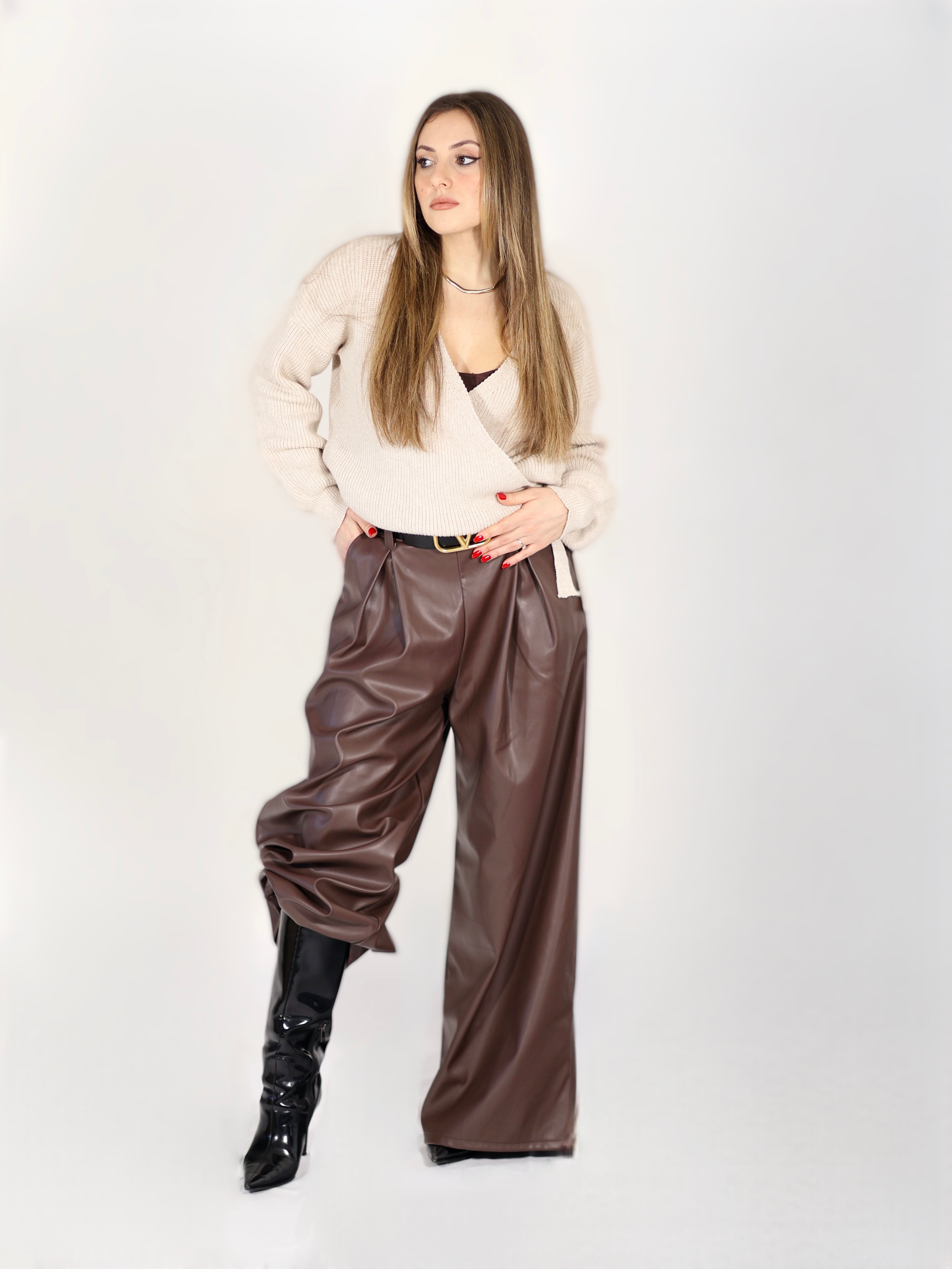 •Maglione intreccio•