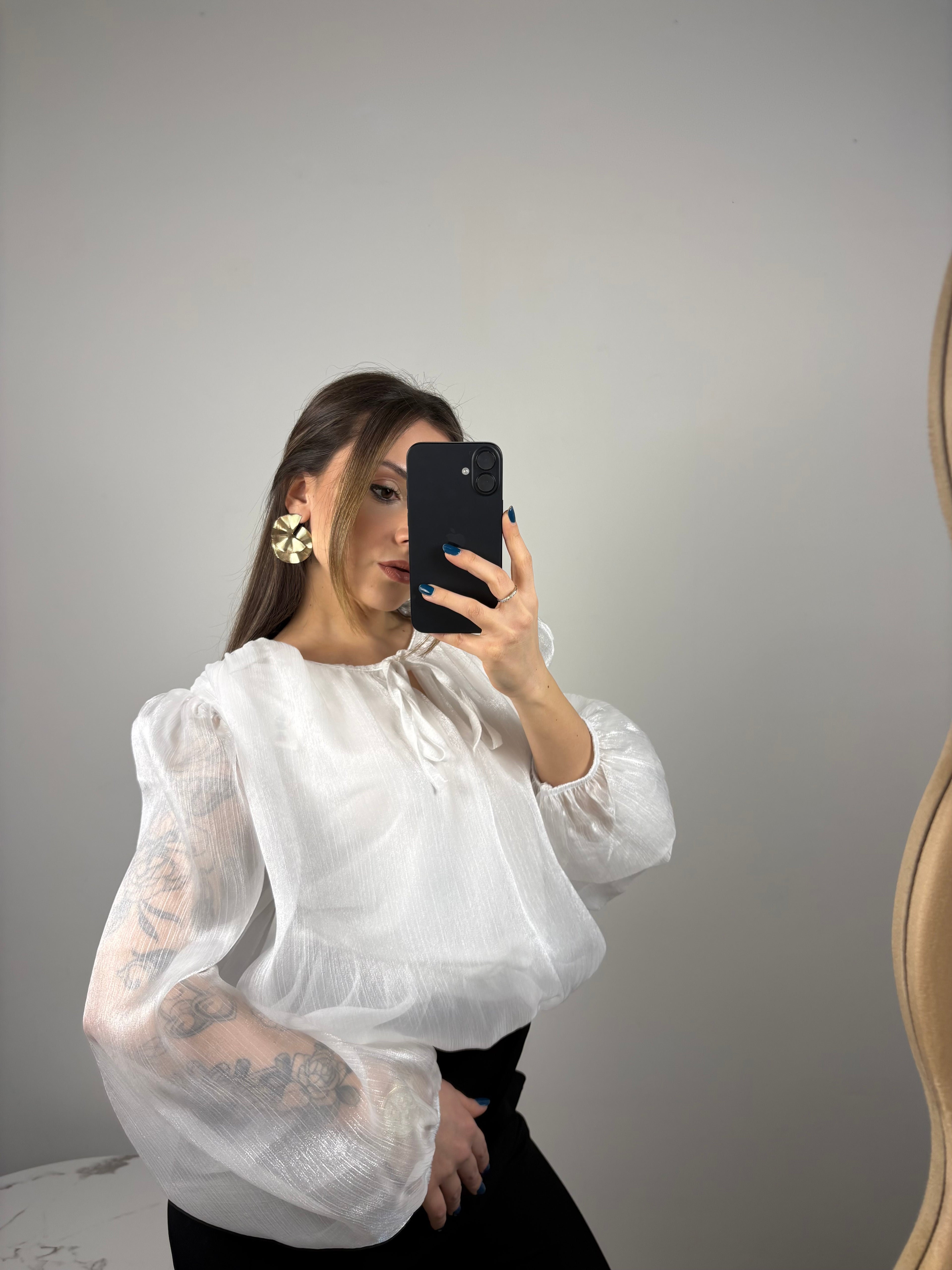 •Camicia Blush Elegance•