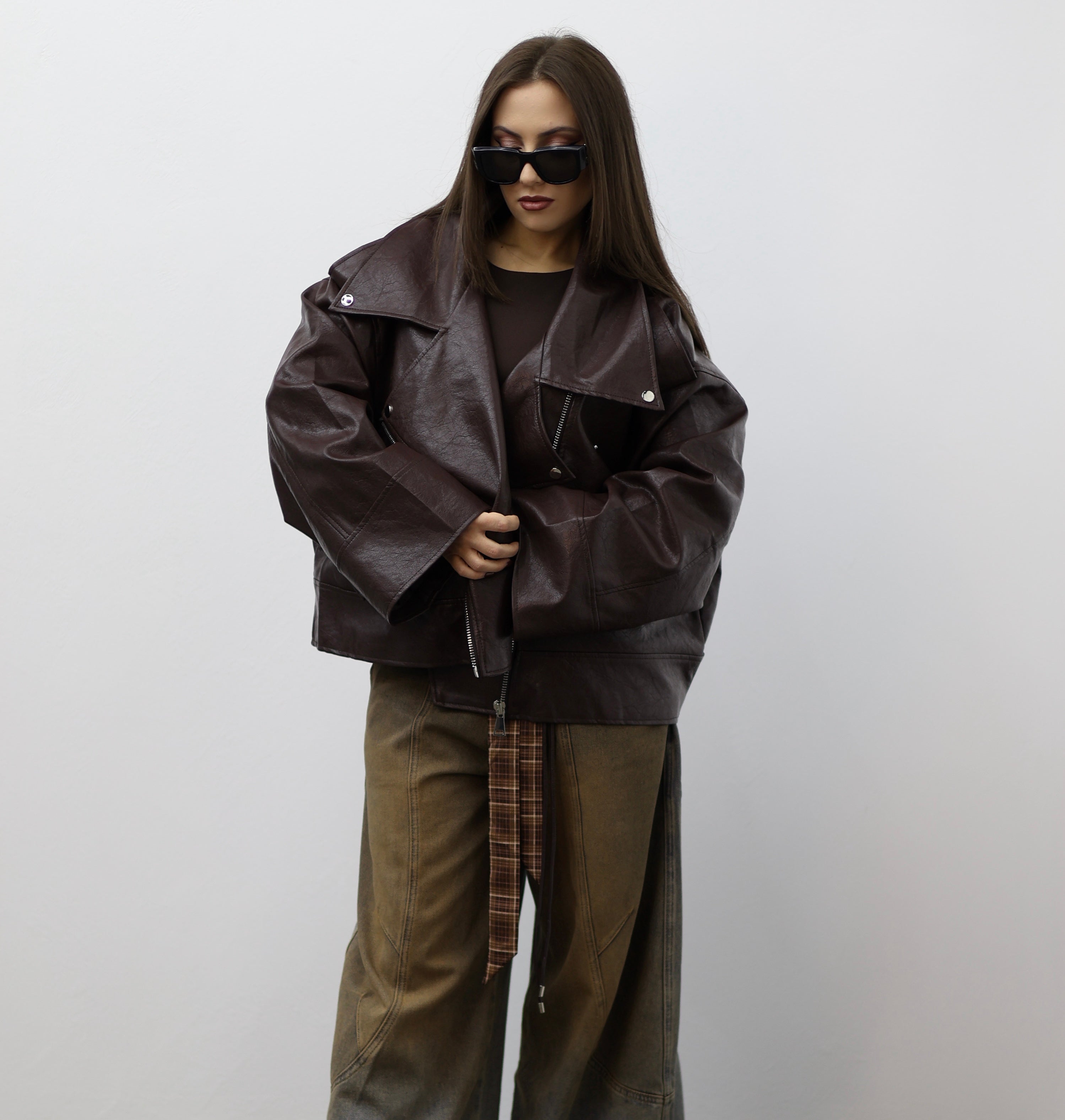 Giacca Over Brown